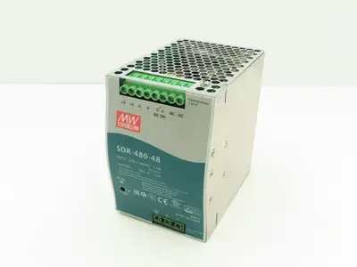 Mean Well SDR-480-48 PLC DIN Rail Power Supply 48VDC 10A 100-240V