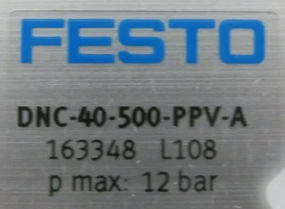 NEW FESTO DNC-40-500-PPV-A PNEUMATIC CYLINDER DNC40500PPVA 163348