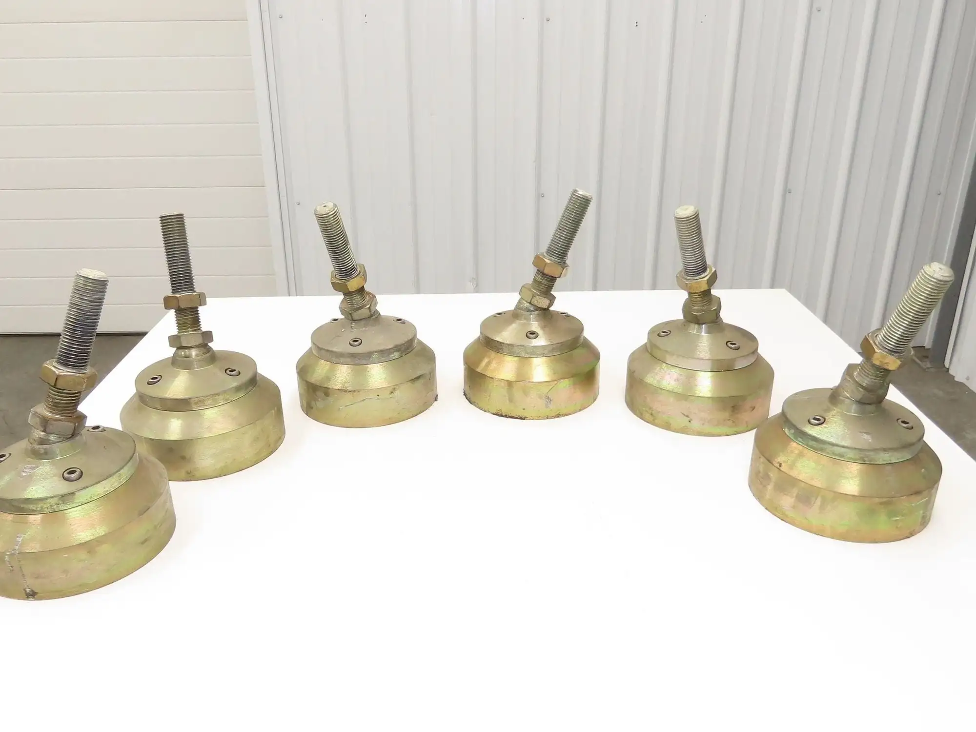 Lathe Machine Leveling Feet 1-1/4-7 Bolt 7"-11" Adj Height Set of 6