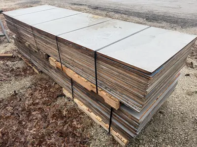 8' X 4'-6" LONG PLYWOOD FLOOR BOARDS WITH ANTI-SLIP RESIN COVERING: YOBRO #24878