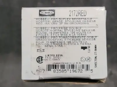 NEW HUBBELL 2172RED