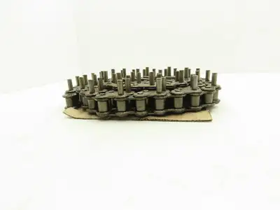Diamond Roller Chain #100 Riveted E1 Pin Attachment 10' Single Strand 1.25"Pitch