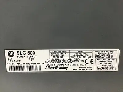 USED ALLEN BRADLEY 1746-P2 SER C