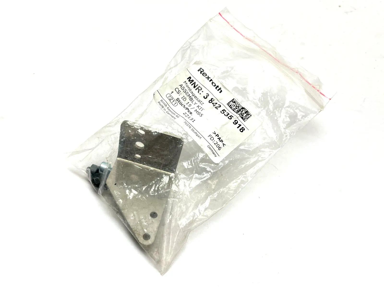 3842535918 | Rexroth  Fastening Kit for Read/Write ID 15/MS-5 - New