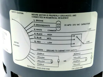 USED FASCO D711 MOTOR 3 SPEED 1075 RPM