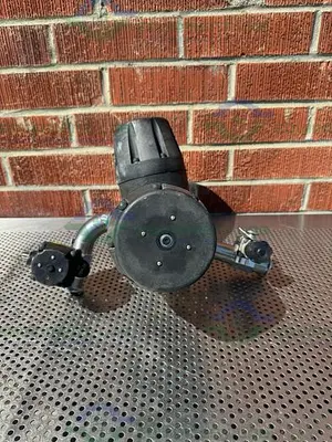 USED 4 ITT PURE-FLO STAINLESS STEEL DIAPHRAGM VALVES W/ 1.5" TO 1/2" SANITARY FITTING