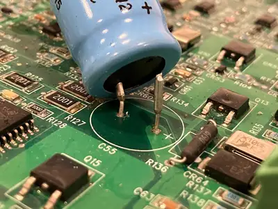 USED FENWAL EX-200 CONTROL PANEL CIRCUIT BOARD DETACHED CAPACITOR