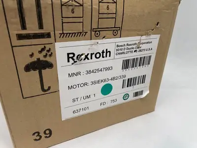 New | in-Stock Rexroth 3-Phase Electric Motor, 230/400V, .22kW A.C. Motors Michigan US | Maverick Industrial Sales #1401658