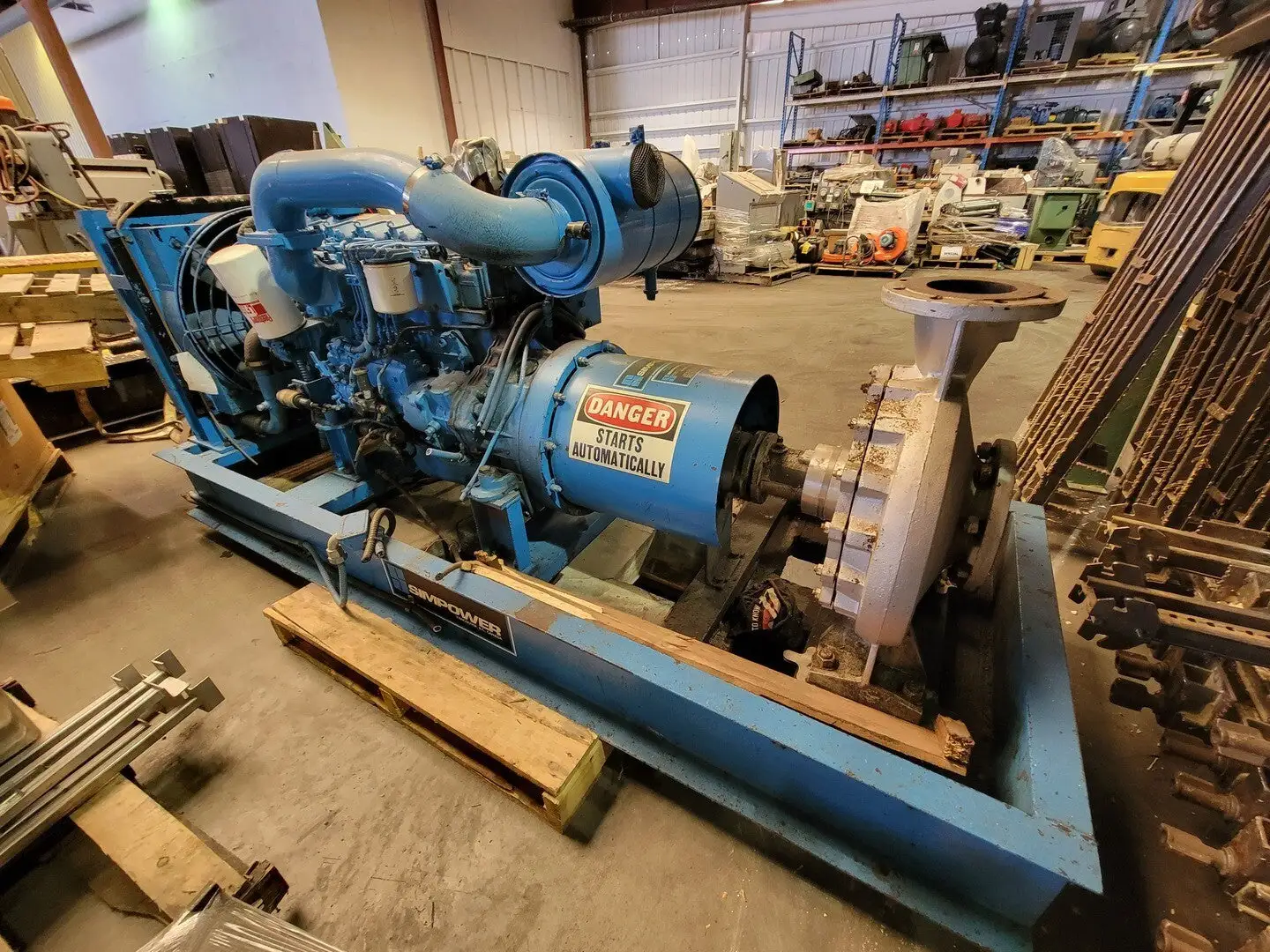 6D14 Diesel Engine Driven Centrifugal Water Pump Skid - Industrial High-Capacity Pump Package
