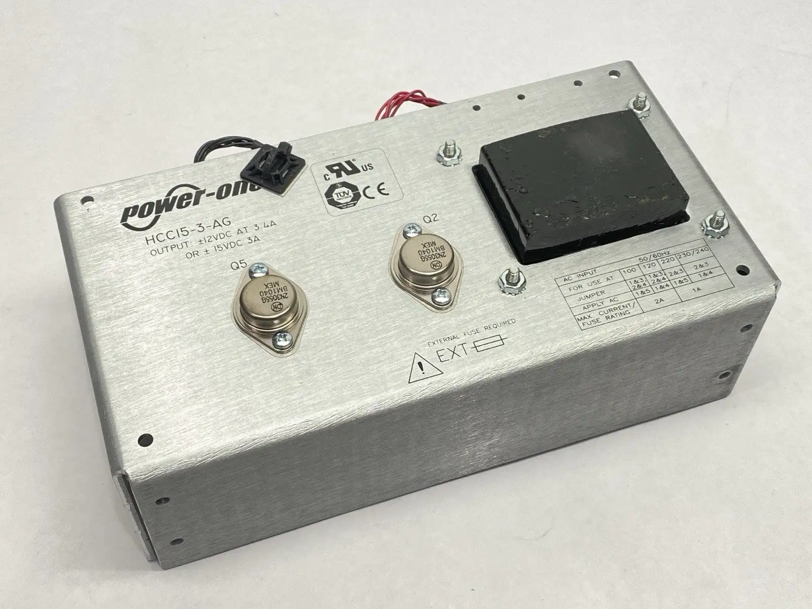 HCC15-3-AG | Power-One  Power Supply 3.4A 12VDC / 3A 15VDC - Used