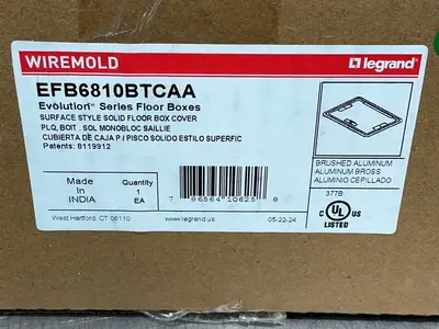 New | in-Stock WIREMOLD EFB6810BTCAA Misc Electrical & Power Parts Ohio US | HGR 24 #1292024
