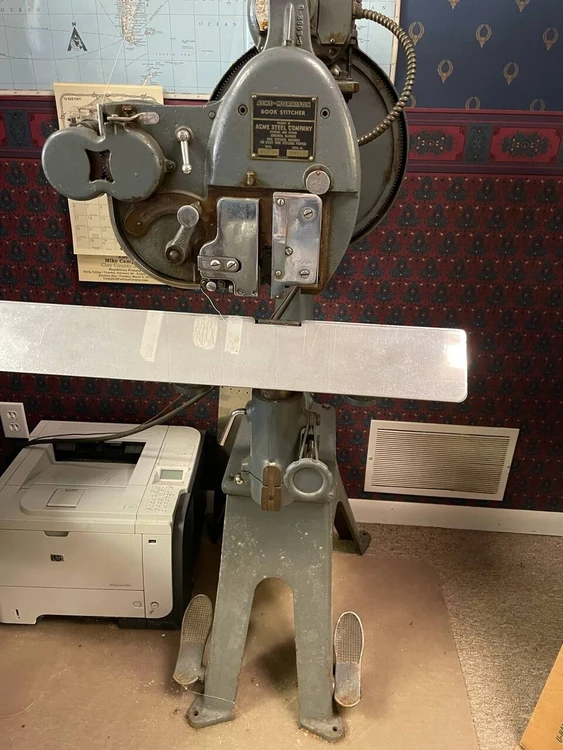 Used ACME Steel Acme Morrison Book Stitcher Saddle Stitchers Delaware US | United Machine Co. #1562019
