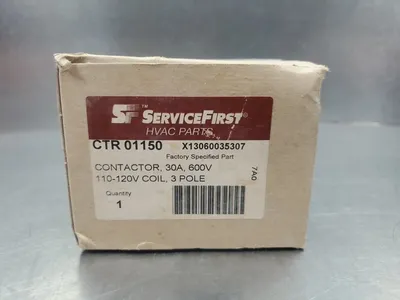 Service First CTR01150 Definite Purpose Contactor, 30A, 600V, 3 Pole. 6C-5