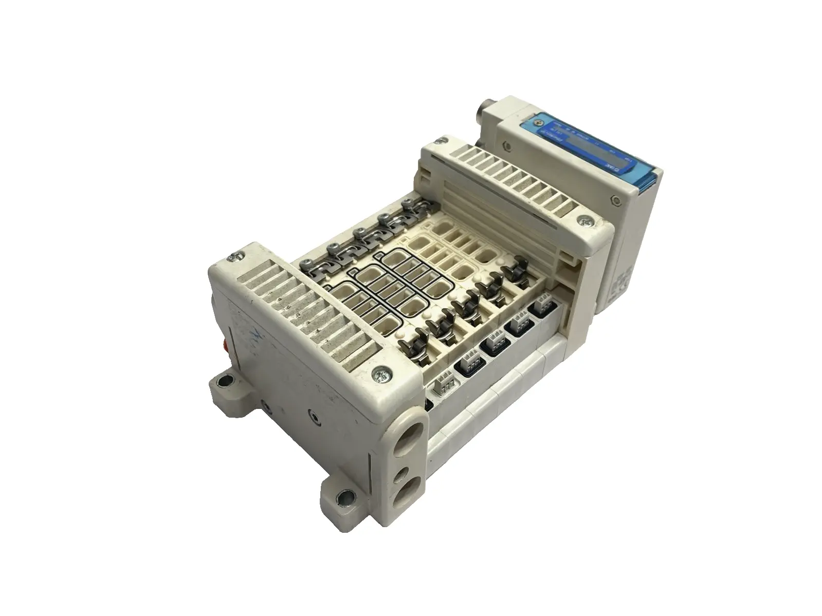 VV5QC21-06N7SEBN-S | SMC  Base Mounted Pneumatic Plug-In Valve Manifold, 6-Station - Used