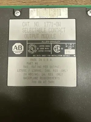 Used ALLEN-BRADLEY 1771-OW Input / Output Modules | Surplus Asset Holdings #1205999