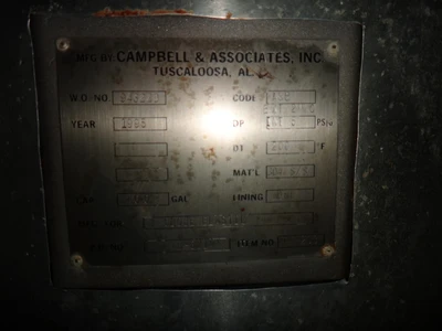 400 Gallon 304 Stainless Vertical Tank