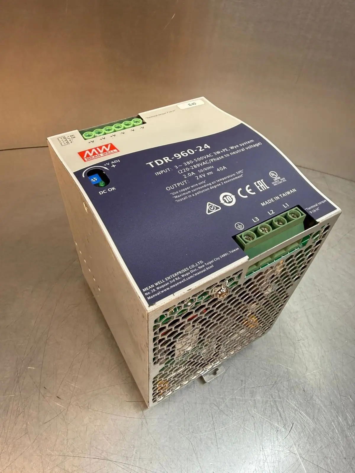 Mean Well TDR-960-24 Power Supply (5.4.1)