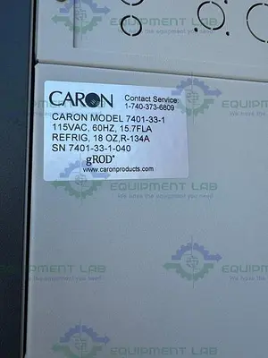 USED CARON 7401-33-1 CO2 REACH IN HUMIDITY INCUBATOR 115V, 60°C, 33 CU, FT.