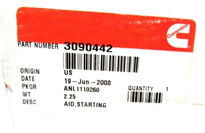 NEW CUMMINS 3090442 STARTING AID