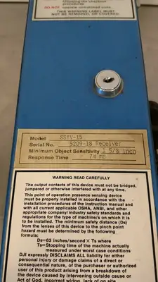 SAFESCAN SSIV-15 5209-18 Receiver Light Curtain Module RT 74MS BIN#3