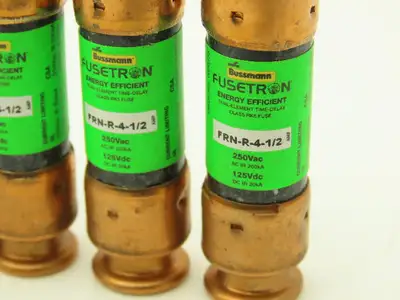 Bussman FRN-R-4-1/2 Fusetron Dual Element Time Delay Fuse 4.5A 250VAC Box of 10