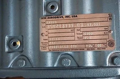 NEW SEW EURODRIVE KF67A GEAR REDUCER 22.66 RATIO