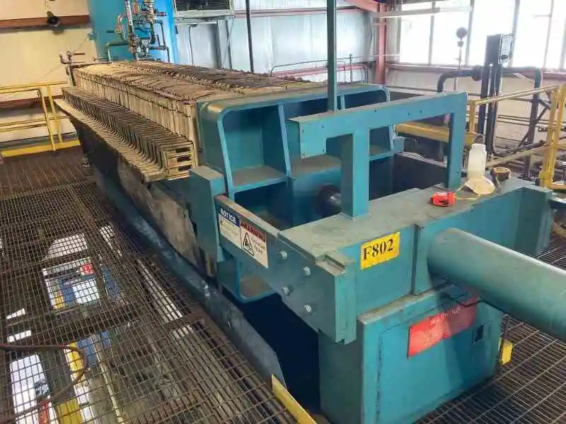 50 sq ft jwi plate & frame filter press