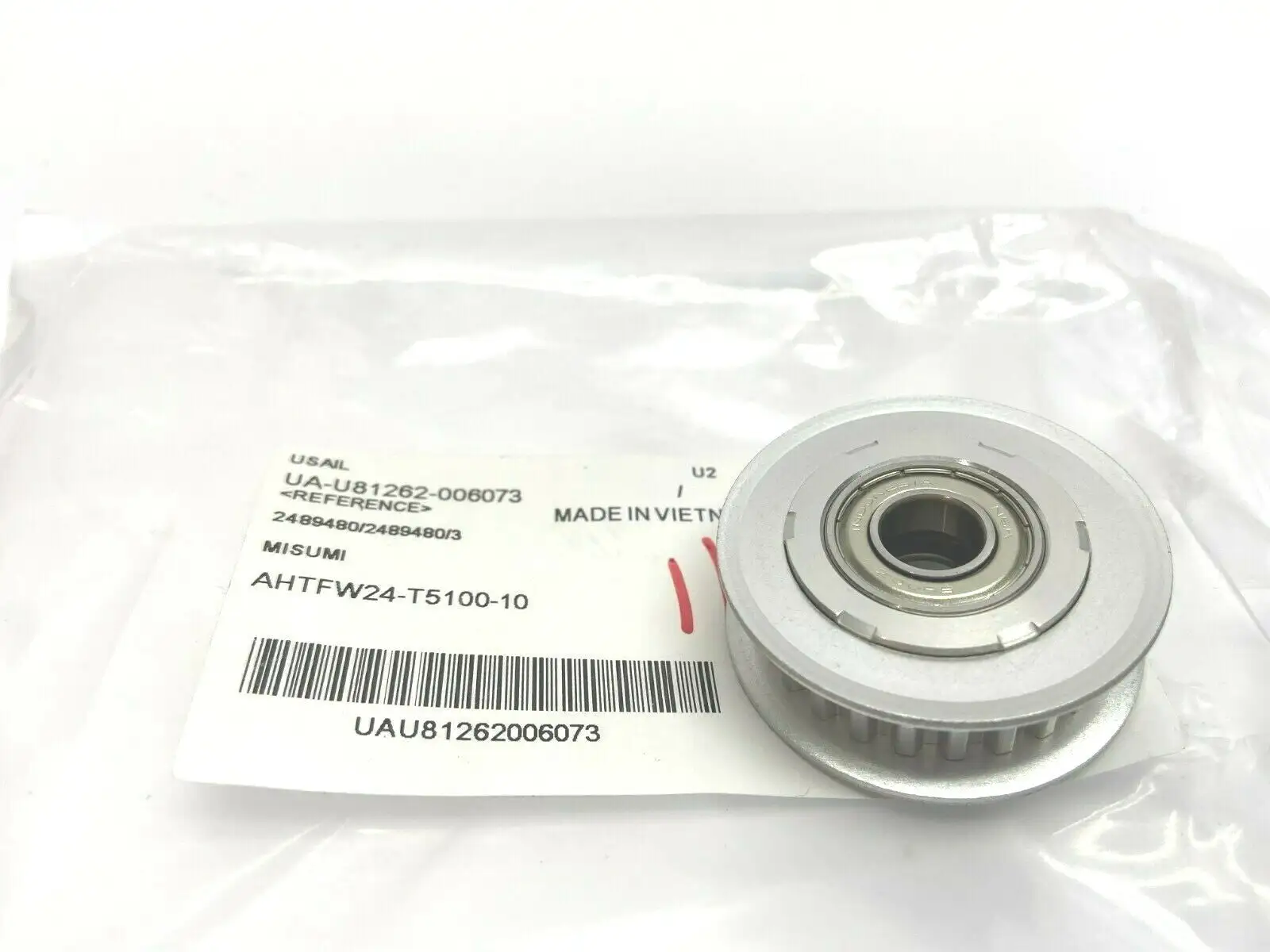 AHTFW24-T5100-10 | Misumi  Flanged Idler with 24 Teeth 10mm Diameter - New Other