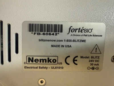 Used Pall ForteBio / Sartorius BLItz Analyzers Systems - Other Missouri US | BioLabTek #1402638