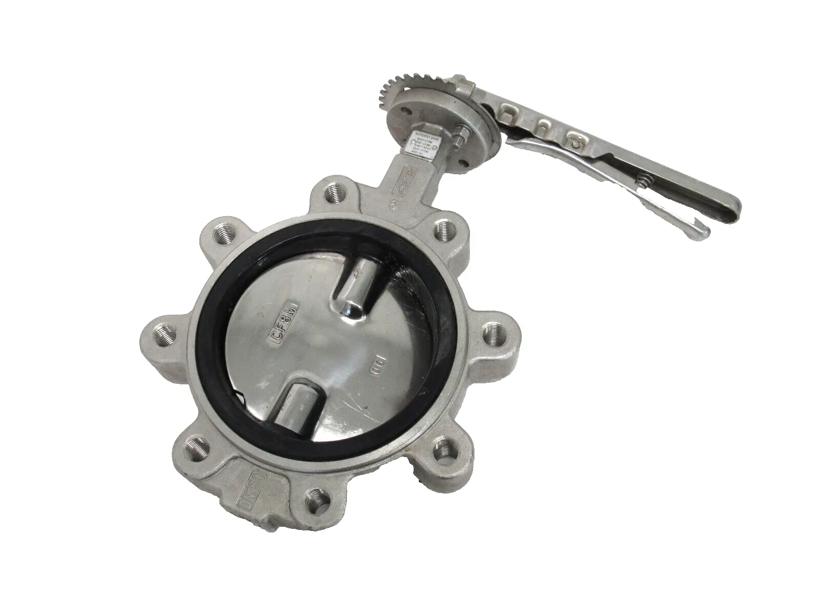 NEW 1501 BUTTERFLY VALVE 6" CF8M SS431