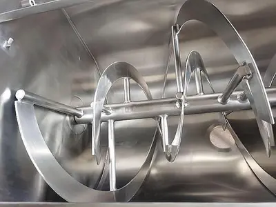 New 35 Cubic Foot Stainless Steel Ribbon Mixer, 10 HP #4679842