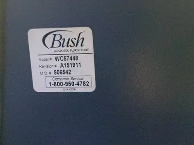 Used BUSH BUSINESS FURNITURE WC57448 Office Equipment Ohio US | HGR 24 #1280279