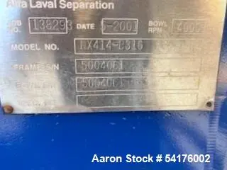 USED ALFA LAVAL NX-414-B-31G