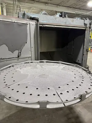 USED WHEELABRATOR 72"SWING TABLE SHOT BLAST