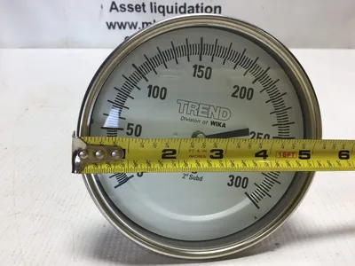 Trend TI.52 Bi-Metallic Dial Thermometer 1/2″NPT Glass Lens Range 0/300 C