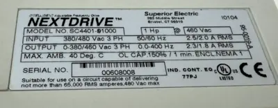 USED SUPERIOR ELECTRIC NEXTDRIVE