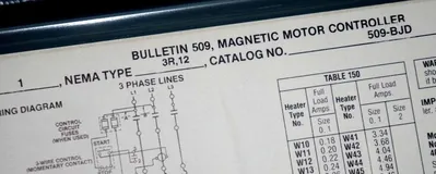 NEW ALLEN BRADLEY 509-BJD SER. B MAGNETIC MOTOR CONTROLLER 509-BOD STARTER