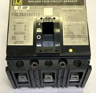 Used SQUARE D FAL360151212 Miscellaneous Equipment (Electrical & Power) | Surplus Asset Holdings #1200461