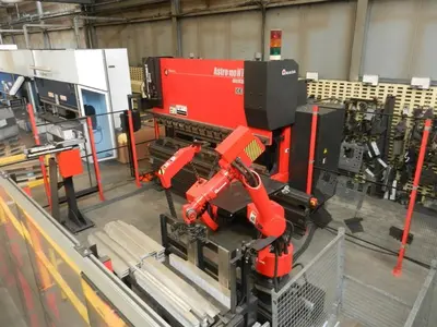 USED AMADA ASTRO 100T X 3220 CNC ROBOT BENDING CELL