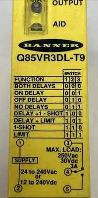 Used BANNER Q85VR3DL-T9 Industrial Controls Ohio US | Surplus Asset Holdings #1235709