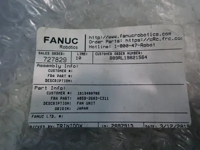 New | in-Stock FANUC A05B2603C311 Electronic Component Fans Ohio US | HGR 24 #914458