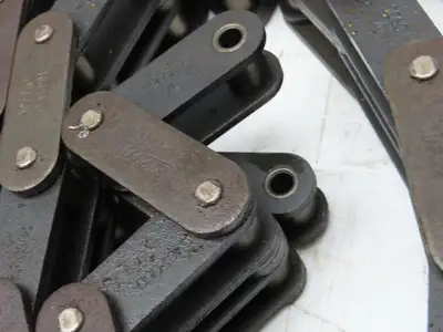 RF2060-2 Double Strand Roller Chain 1-1/2" Double Pitch 10' Length Lot of 2