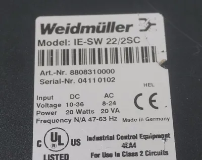 USED WEIDMULLER 8808310000