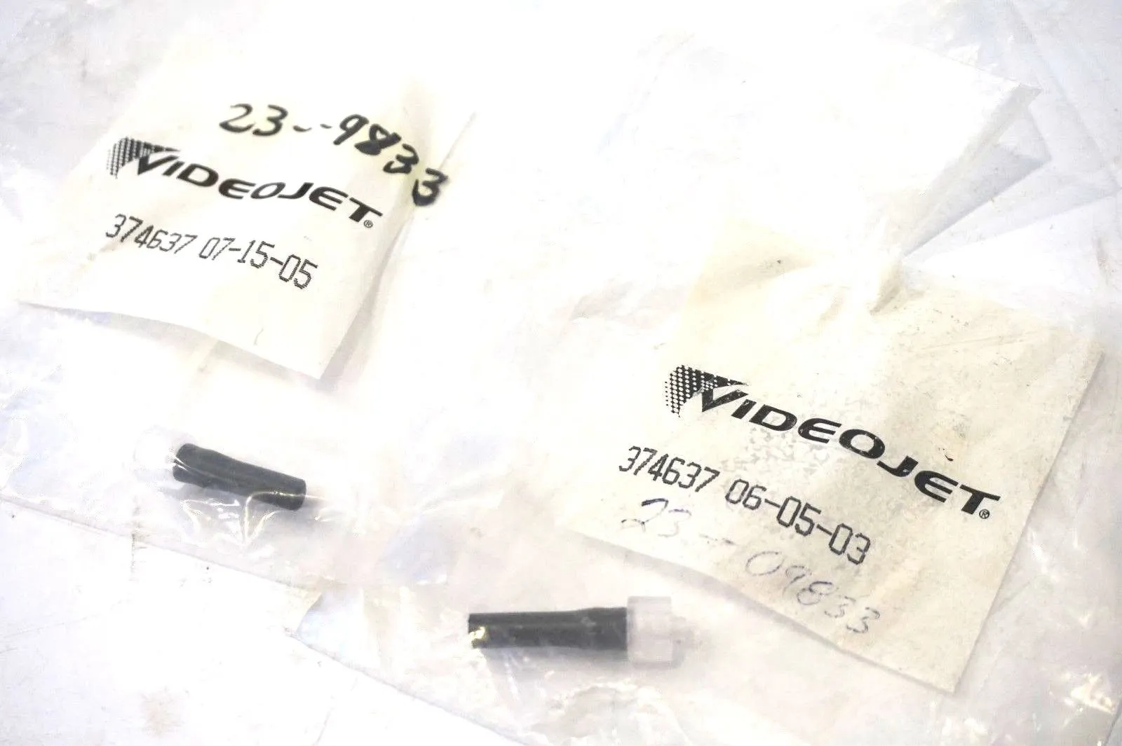 2 NEW VIDEOJET 374637 QUICK DISCONNECT TUBE FITTING