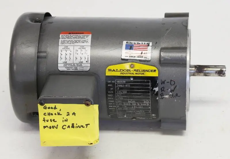 BALDOR Reliance 5 HP Industrial Electric Motor