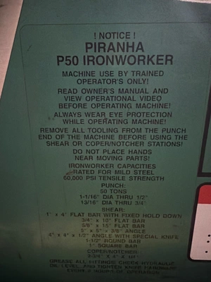 USED PIRANHA P-50