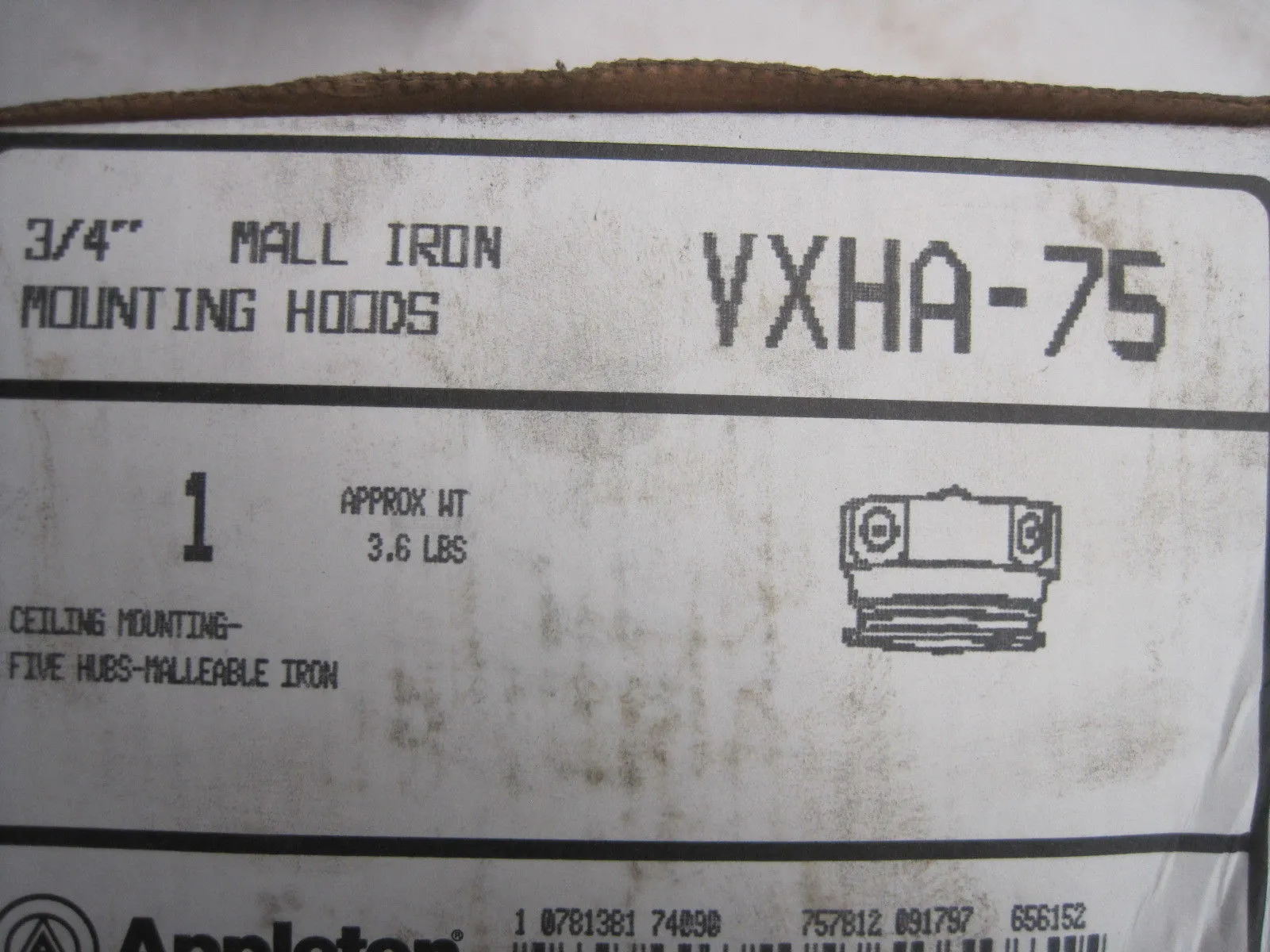 New Appleton Electric VXHA-75 Ceiling Mount VXHA75