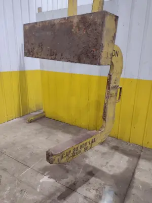 10 TON X 40" WIDE MAZZELLA C-HOOK CRANE COIL LIFTER: STOCK #23568