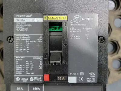 USED SQUARE D HLA260351
