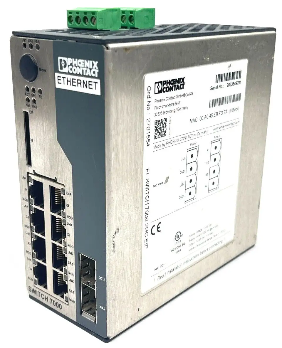 USED PHOENIX CONTACT INDUSTRIAL ETHERNET SWITCH